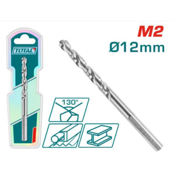 TOTAL - BURGHIU PENTRU METAL M2 HSS - 12X151MM (INDUSTRIAL)