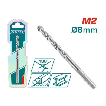 TOTAL - BURGHIU PENTRU METAL M2 HSS - 8MM
