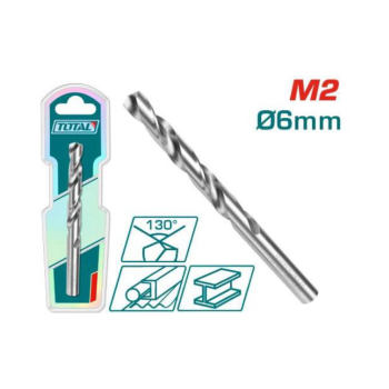 TOTAL - BURGHIU PENTRU METAL M2 HSS - DIAMETRU 6MM (INDUSTRIAL)