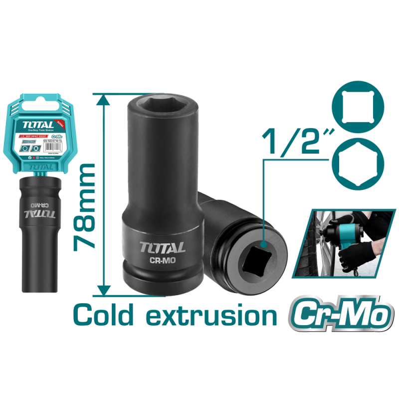 TOTAL - CHEIE TUBULARA DE IMPACT - 19X78MM