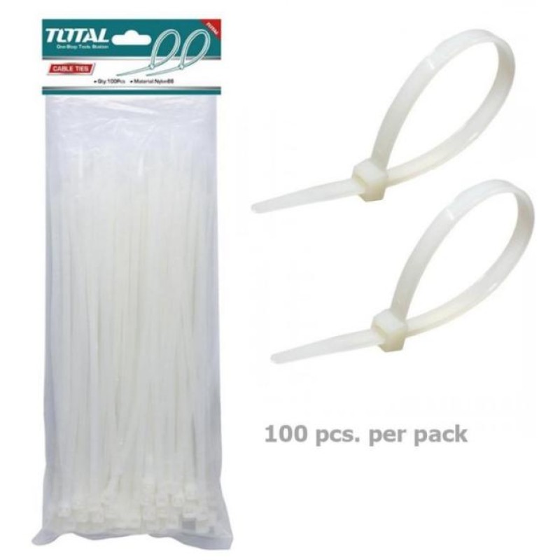 TOTAL - COLIERE DE PLASTIC - 100BUC - 9X1020MM NYLON 66