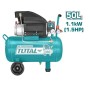TOTAL - COMPRESOR AER 1100W, 50L, 8BAR