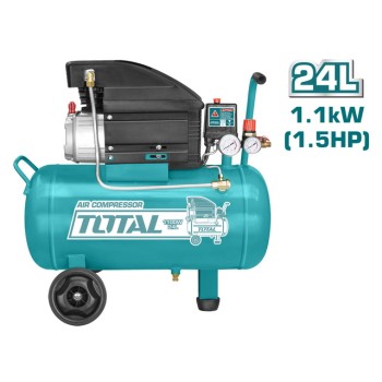 TOTAL - COMPRESOR AER - 24L - 8 BAR - 1100W