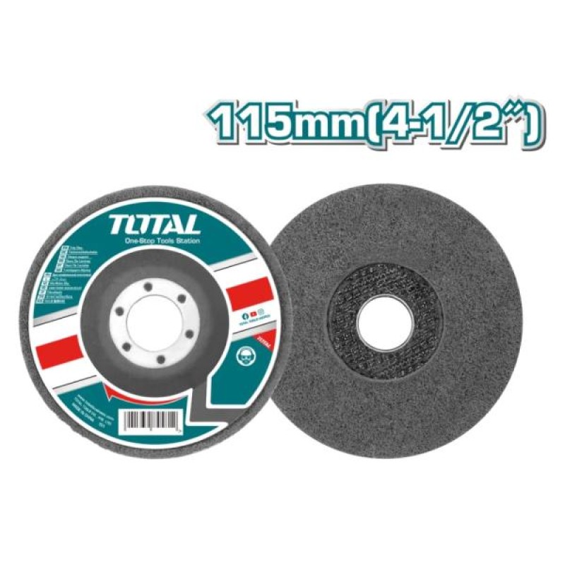 TOTAL - DISC BURETE PENTRU CURATARE RUGINA SI VOPSEA 115MMX22.22MM