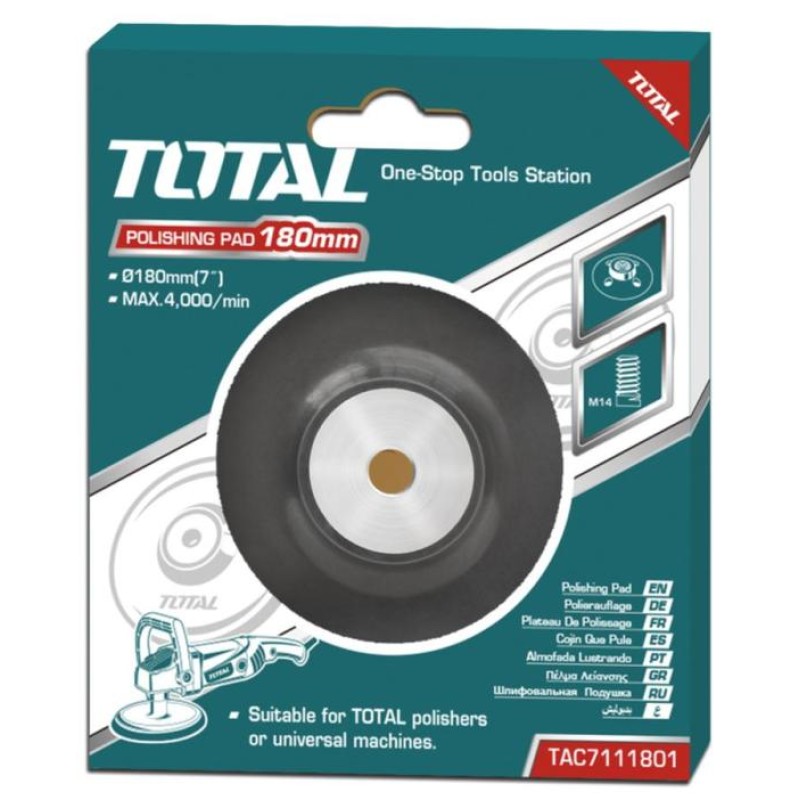 TOTAL - DISC DE LUSTRUIT CU FLANSA - 180MM
