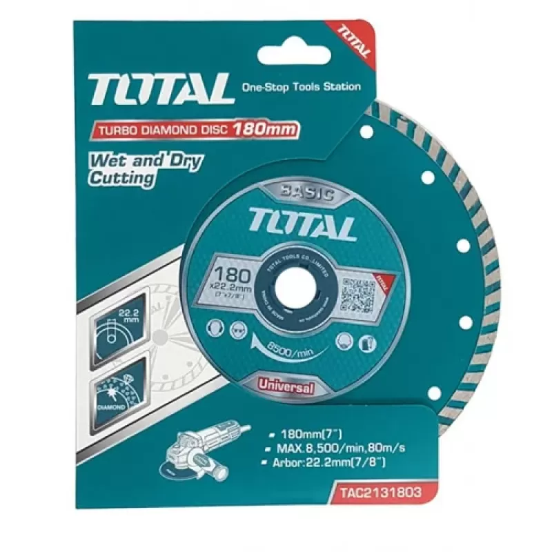 TOTAL - DISC DEBITARE BETON - 180MM