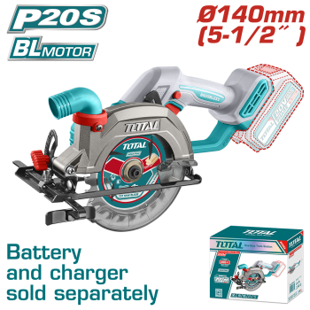 TOTAL - FIERASTRAU CIRCULAR DE MANA 20V -140MM (NU INCLUDE ACUMULATOR)