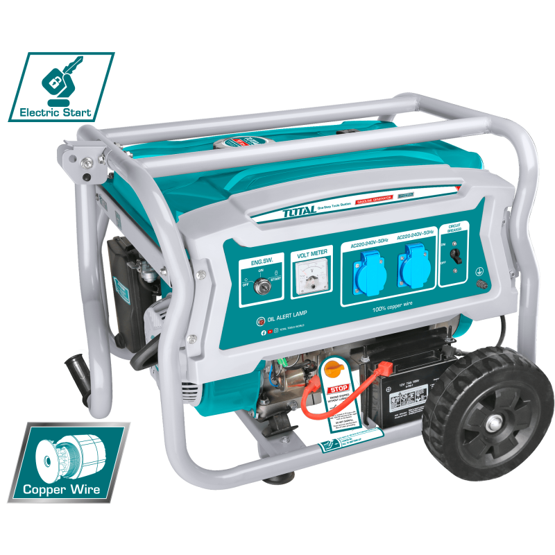 TOTAL - GENERATOR BENZINA - 3500W