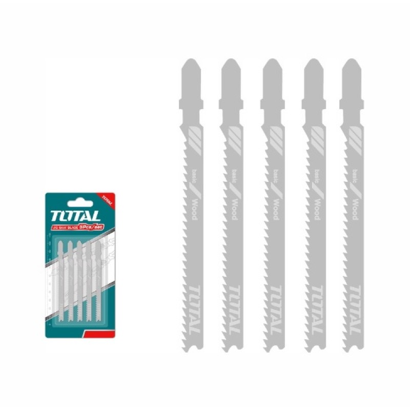 TOTAL - SET LAME FIERASTRAU PENTRU METAL 50MM 21TPI - 5 BUC
