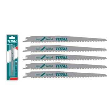 TOTAL - SET LAME FIERASTRAU SABIE PENTRU LEMN 225MM 6TPI - 5 BUC