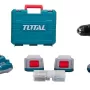 TOTAL - MASINA DE GAURIT CU ACUMULATOR 20V-2.0AH LI-ION BL (2 ACUMULATORI, 1 INCARCATOR) (INDUSTRIAL