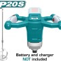 TOTAL - MIXER MORTAR - M14 - LI-ION - 20V