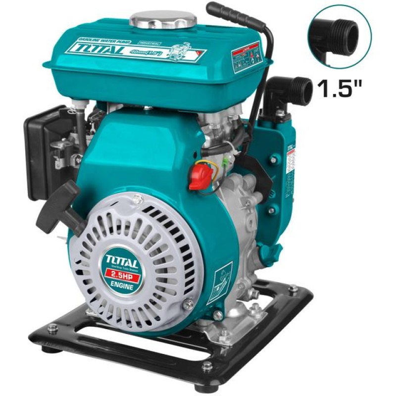 TOTAL - MOTOPOMPA 1,5" - 2.5CP - 100L/MIN - BENZINA (INDUSTRIAL)