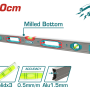 TOTAL - NIVELA MAGNETICA CU BULA - 80CM-PRECIZIE 0.5MM (INDUSTRIAL)