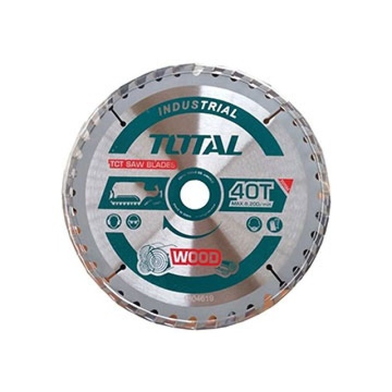 TOTAL - PANZA FERASTRAU TCT PENTRU LEMN - 160X25.4MM (INDUSTRIAL)