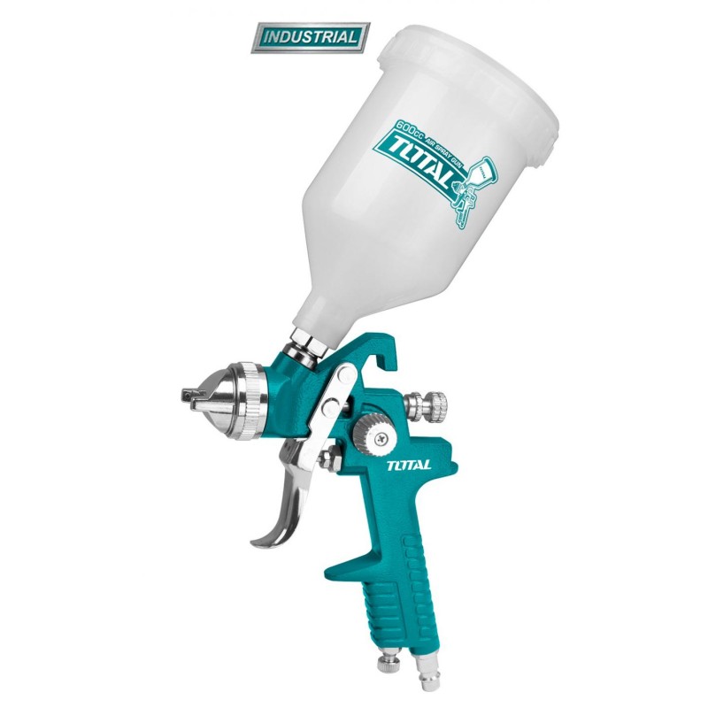 TOTAL - PISTOL DE VOPSIT HVLP - 1.4MM - 600ML (INDUSTRIAL)