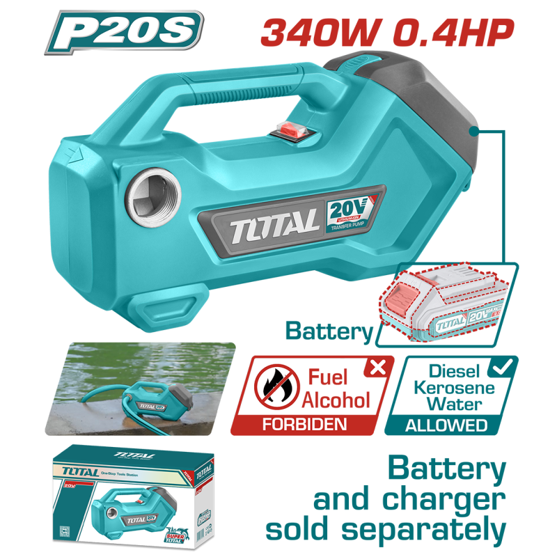 TOTAL - POMPA DE TRANSFER- 20V -3/4''