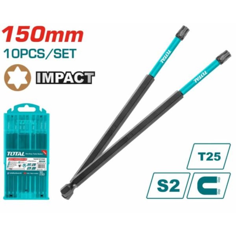 TOTAL - SET 10 BITI DE IMPACT PENTRU SURELNITA 150MM