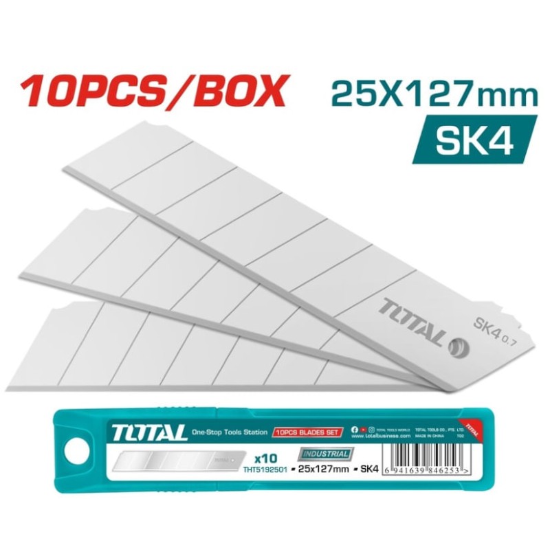 TOTAL - SET 10 LAME CUTTER 25*127MM