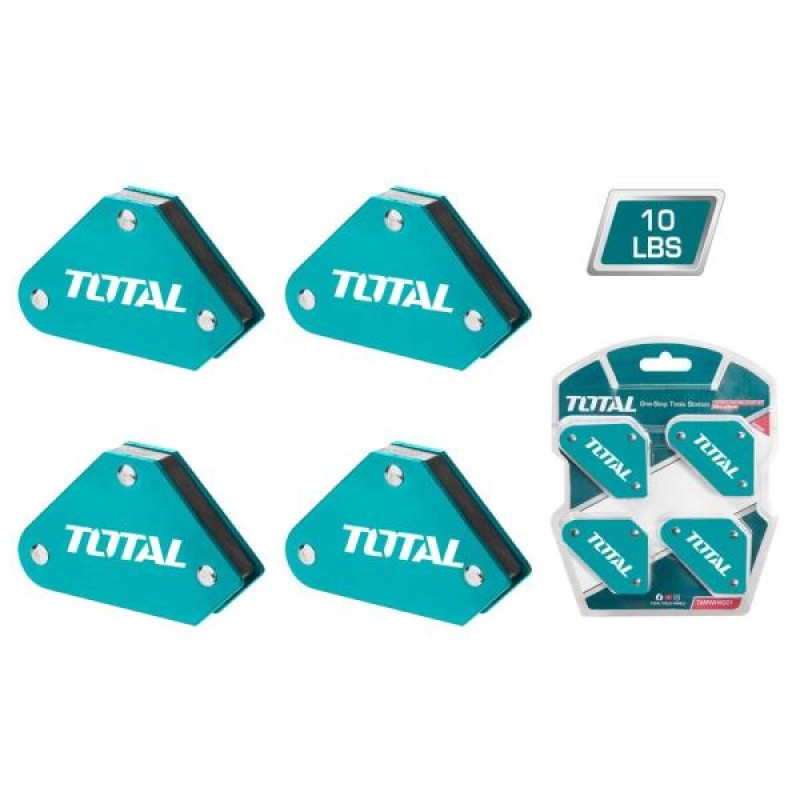 TOTAL - SET 4 COLTARE MAGNETICE PENTRU SUDURA  45°,90°
