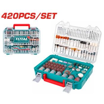 TOTAL - SET 420 ACCESORII PENTRU MINI POLIZOR