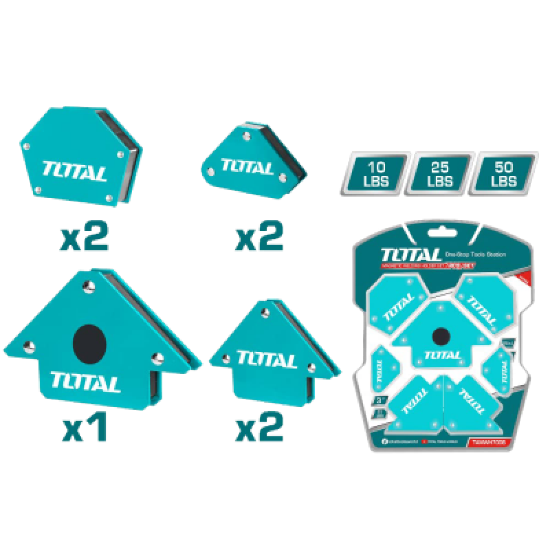 TOTAL - SET 7 COLTARE MAGNETICE PENTRU SUDURA