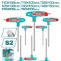 TOTAL - Set 8 chei torx in T: 2-10mm, Cr-V (INDUSTRIAL)