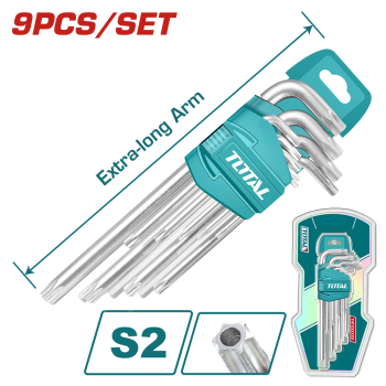 TOTAL - SET 9 CHEI IMBUS TORX - T10-T50 - CR-V (INDUSTRIAL)