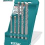 TOTAL - SET BURGHIE ROTOPERCUTOR SDS PLUS: 5 BUC (INDUSTRIAL)