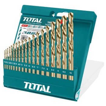 TOTAL - SET BURGHIU PENTRU METAL HSS: 19 BUC