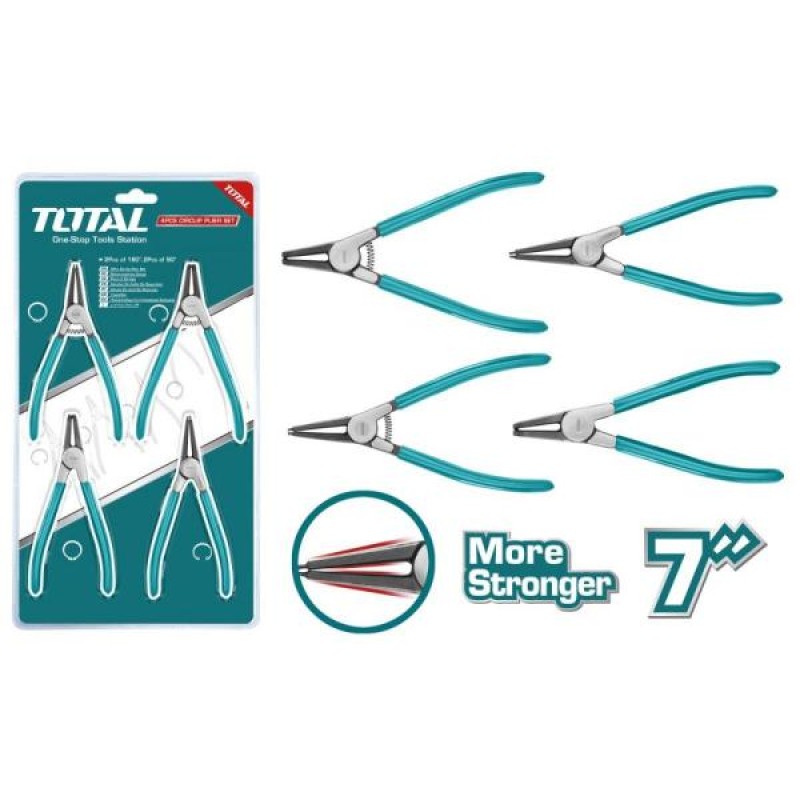 TOTAL - SET CLESTI PENTRU SIGURANTE - 4 BUC - 7"/180MM (INDUSTRIAL)