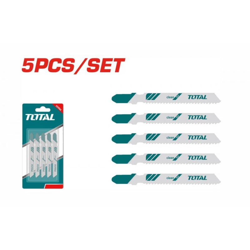TOTAL - SET LAME FIERASTRAU PENDULAR PENTRU METAL 76MM - 5 BUC