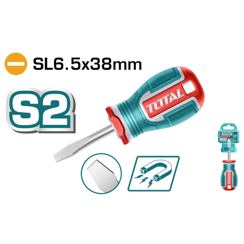 TOTAL - SURUBELNITA DREAPTA - 6.5MM - 38MM -(INDUSTRIAL)