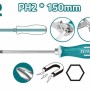 TOTAL - Surubelnita mecanica Phillips- PH2 - 6.0mm - 150mm (INDUSTRIAL)