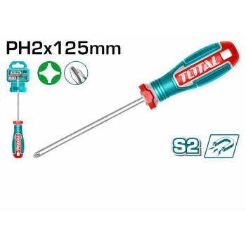 TOTAL - SURUBELNITA PHILLIPS- PH2 - 6.0MM - 125MM -(INDUSTRIAL)
