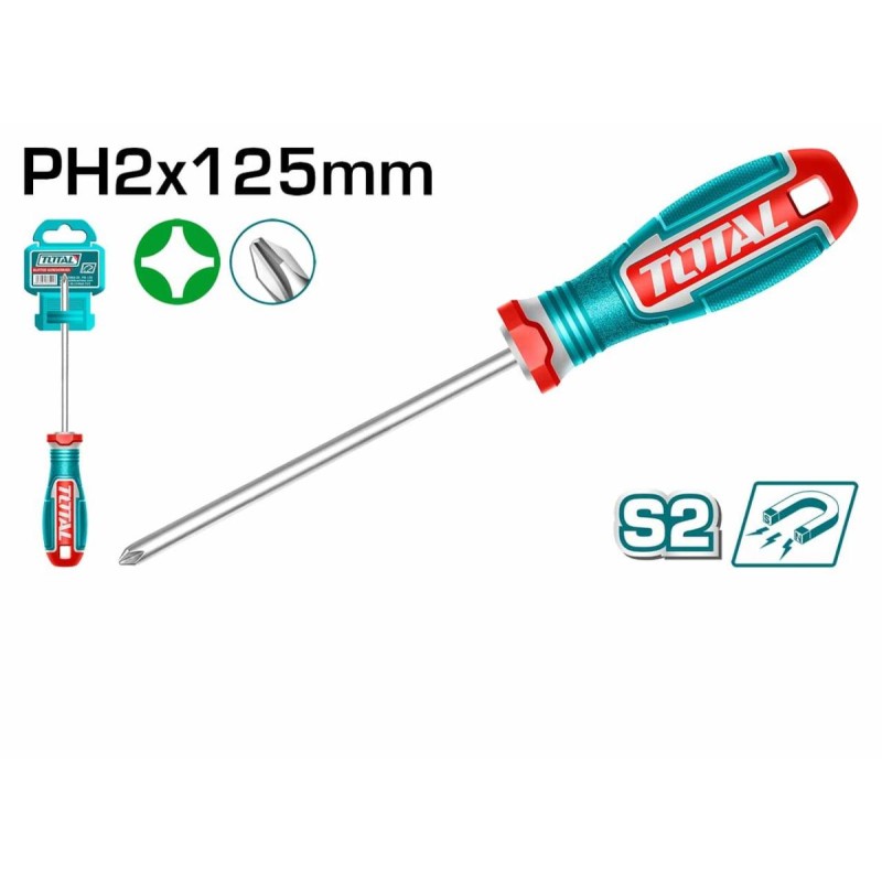 TOTAL - SURUBELNITA PHILLIPS- PH2 - 6.0MM - 125MM -(INDUSTRIAL)