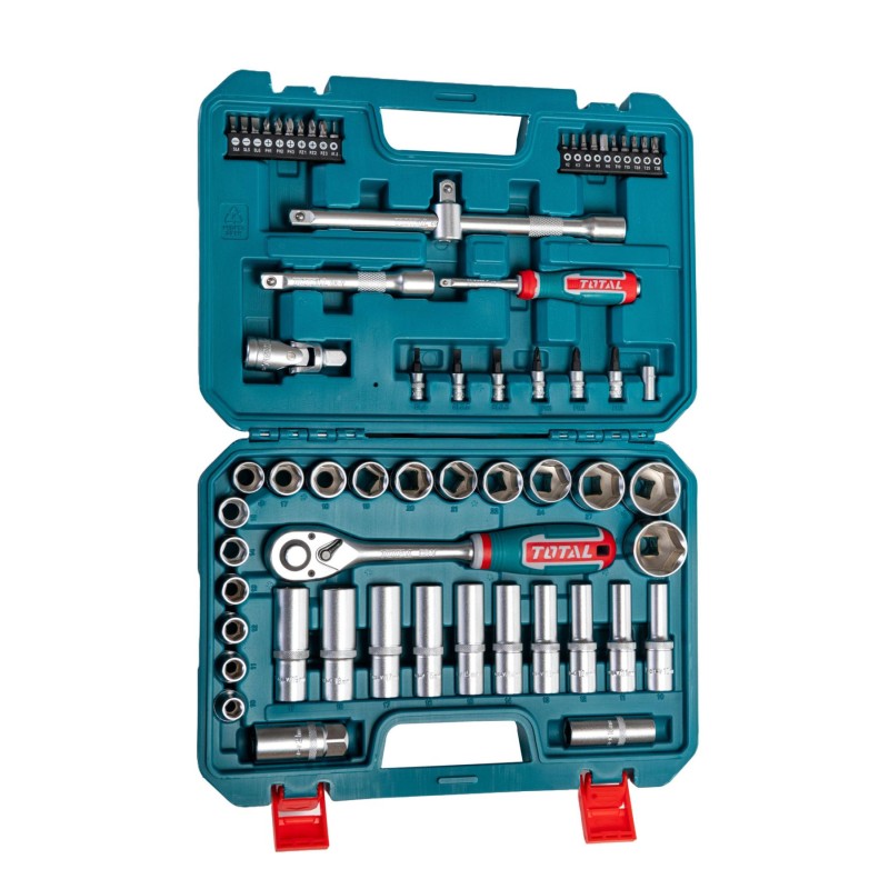 TOTAL - TRUSA DE CHEI TUBULARE 1/2" 62 PIESE