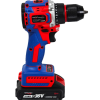 Bormașină cu acumulator DDT-KRISTAL 36V, 2 acumulatori Li-Ion 2.0Ah, motor fara perii (brushless), 2 viteze, cuplu reglabil, sistem autoblocaj, valiză de transport