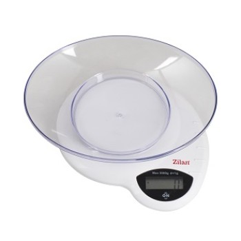 Cantar de bucatarie, Zilan ZLN-7697 ,Alb 3 Kg, Display LCD.