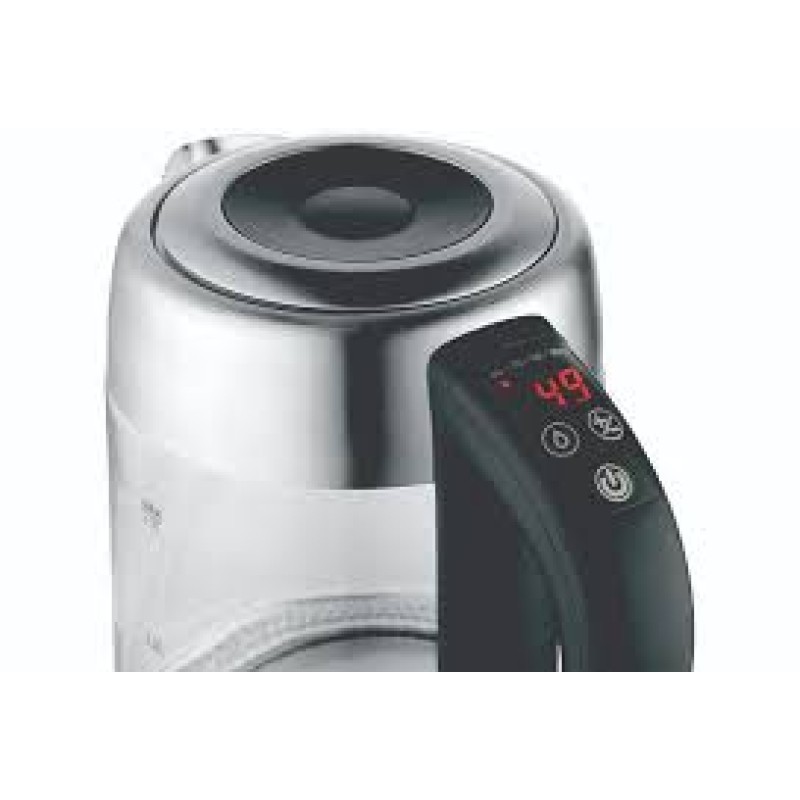 Fierbator Digital ZILAN ZLN-3949, 2200W, 1.7L, Control Temperatura, Iluminare LED, Sticla-Inox
