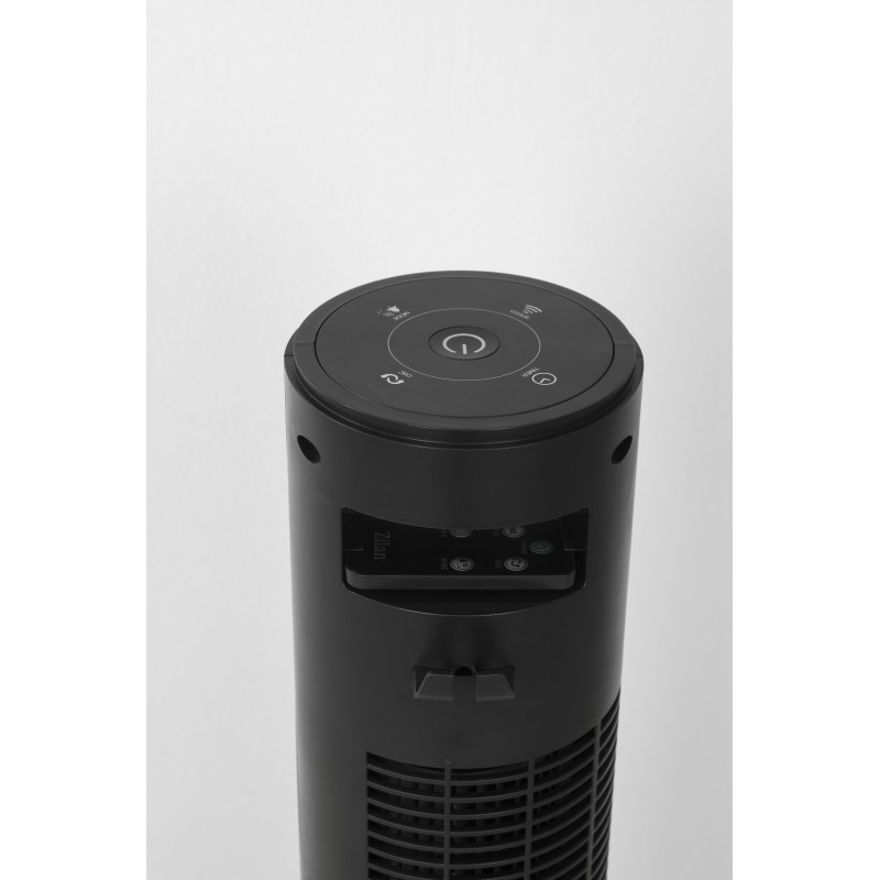 Ventilator turn Zilan ZLN-3901, Temporizator 12 ore, Termometru, Telecomanda, 3 viteze, 4 moduri de ventilatie, Putere 45W