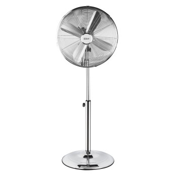 Ventilator inox cu picior ZİLAN ZLN-1112 , Putere 50 W, cu 3 trepte de viteza, oscilatie automata, debit 6000mc/h, maner pentru transport facil, 4 pozitii de ajustare pe verticala, Inaltime reglabila 88-120 cm