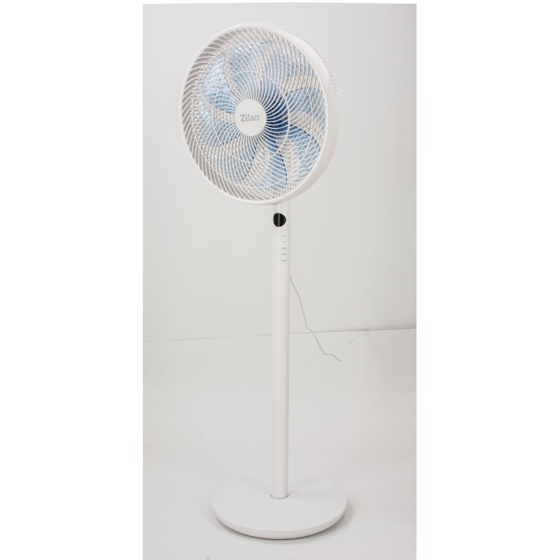 Ventilator cu picior 3IN1 ZILAN ZLN-3765, Telecomanda, Putere 60W, 9 viteze, Oscilatie orizontala, Unghi inclinare reglabil
