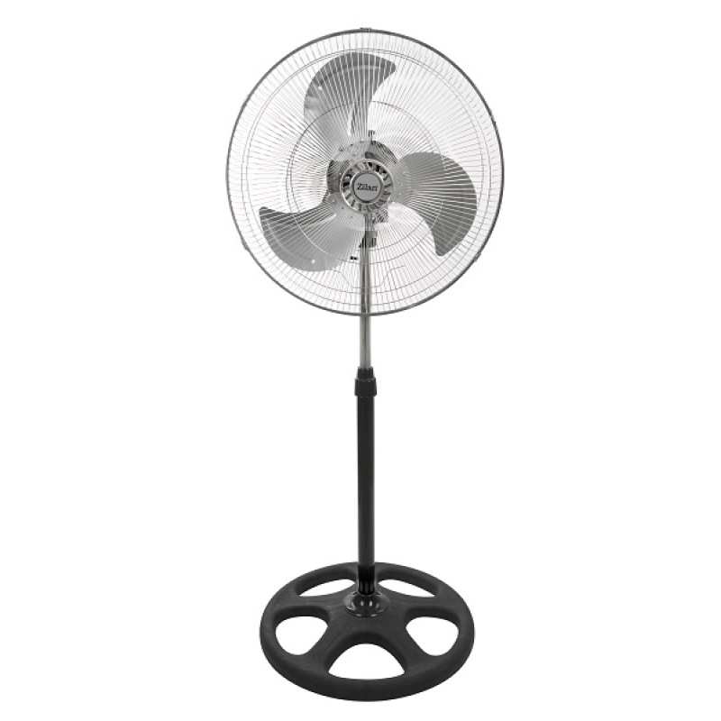 Ventilator cu picior FLORIA 3840,negru cu gri 3 in 1, Putere 55 W, 3 viteze, diametru 45 cm,