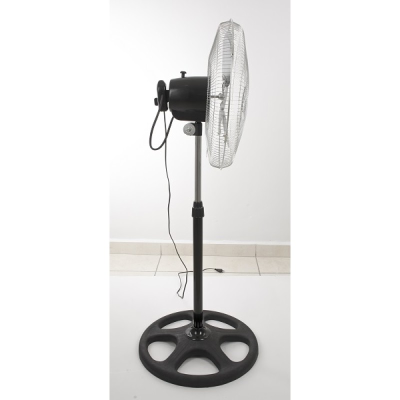 Ventilator cu picior FLORIA 3840,negru cu gri 3 in 1, Putere 55 W, 3 viteze, diametru 45 cm,