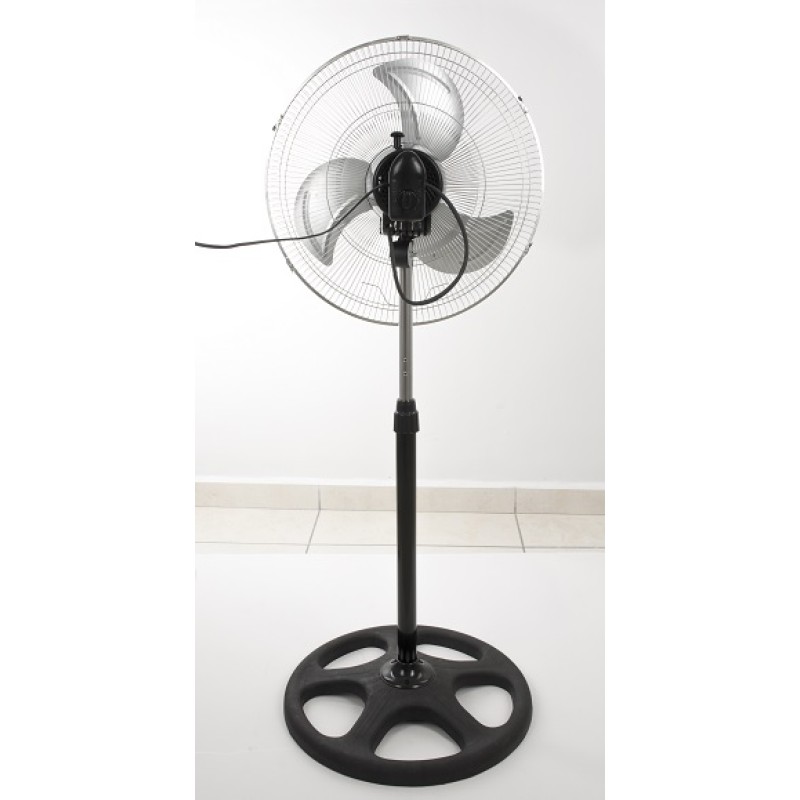 Ventilator cu picior FLORIA 3840,negru cu gri 3 in 1, Putere 55 W, 3 viteze, diametru 45 cm,