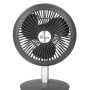 Ventilator portabil reincarcabil ZILAN ZLN-4000, Gri incarcare USB, Putere 5W, Diametru 18 cm, 4 viteze reglabil pe vertical