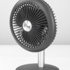 Ventilator portabil reincarcabil ZILAN ZLN-4000, Gri incarcare USB, Putere 5W, Diametru 18 cm, 4 viteze reglabil pe vertical