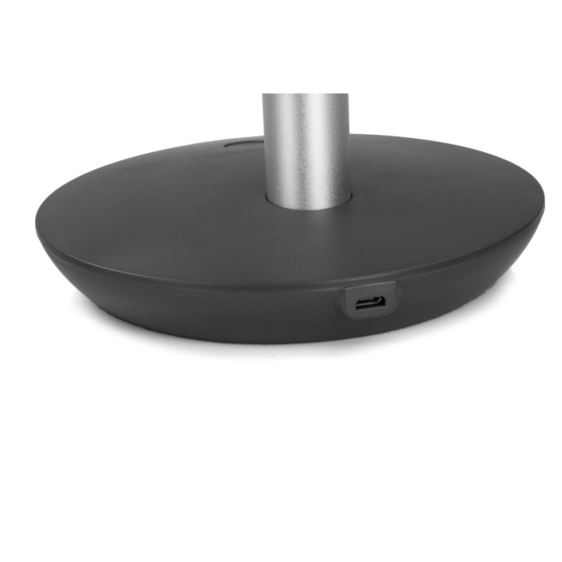 Ventilator portabil reincarcabil ZILAN ZLN-4000, Gri incarcare USB, Putere 5W, Diametru 18 cm, 4 viteze reglabil pe vertical