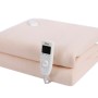 Patura ZLN-4114 crem cu incalzire electrica Soft Polar Fleece, 150X80 cm, 60 W, Temporizator 1-10 ore, ZILAN , Crem